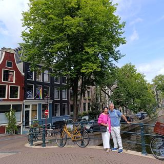 Guests with Dennis in the Dutch countryside near Amsterdam