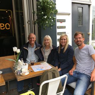 Guests with Dennis in the Dutch countryside near Amsterdam